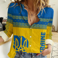 Ukraine Unity Day Women Casual Shirt Folk Style - Wonder Print Shop