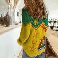 Grenada Independence Day Women Casual Shirt Geometric Style - Wonder Print Shop