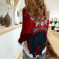 Iceland Christmas Women Casual Shirt Beware Jolakotturinn - Wonder Print Shop