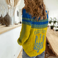 Ukraine Unity Day Women Casual Shirt Folk Style - Wonder Print Shop