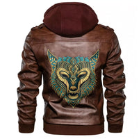 Viking Wolf Ethnic Style Leather Jacket RLT12 - Wonder Print Shop