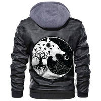 Viking Wolf and Ravens Leather Jacket RLT12 - Wonder Print Shop