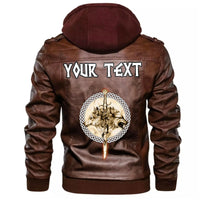 (Custom) Wonder Print Shop - Wolfs and Sword Leather Jacket RLT12 - Wonder Print Shop