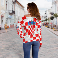 Croatia Christmas Santa Claus Dabbing Off Shoulder Sweater Replica Football Jersey LT6 - Wonder Print Shop