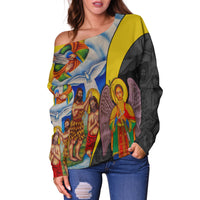 Ethiopia Women's Off Shoulder Ethiopian Bible LT6 - Wonder Print Shop