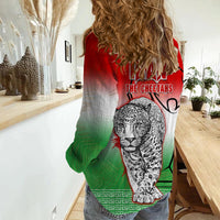 Iran Football Unique Youzpalangan Flag Style Women Casual Shirt - Wonder Print Shop