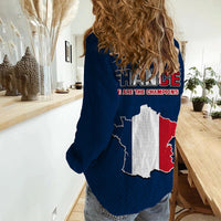 France Rooster Les Bleus Football Women Casual Shirt - Wonder Print Shop