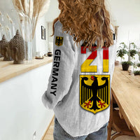 (Custom Personalised) Germany Home Kit Football WC 2022 Women Casual Shirt - Wonder Print Shop