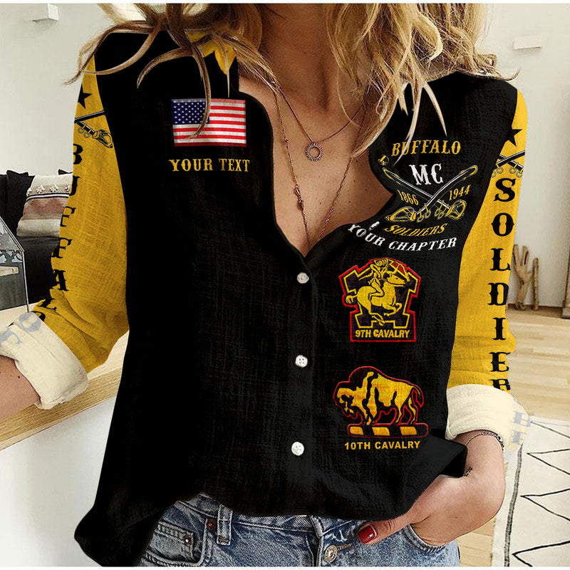 custom-personalised-buffalo-soldiers-motorcycle-club-bsmc-woman-casual-shirt-original-style-black-gold