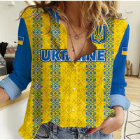 Ukraine Stand With UKRAINE Women Casual Shirt - Wonder Print Shop