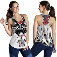 Samoa Black Saturday Women Racerback Tank Visual Arts - Wonder Print Shop