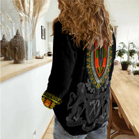 Gambia Happy Independence Day Dashiki Women Casual Shirt - LT2 - Wonder Print Shop