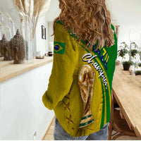 Brazil Football World Cup 2022 Women Casual Shirt - LT2 - Wonder Print Shop