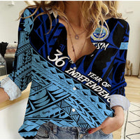 FSM 36th Year Of Independence Women Casual Shirt LT2 - Wonder Print Shop