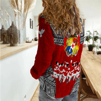 Tonga Rugby Ikale Tahi Sipi Tau Women Casual Shirt LT2 - Wonder Print Shop