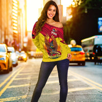 Papua New Guinea Rugby Kumul Pride Women Off Shoulder Sweater LT2 - Wonder Print Shop