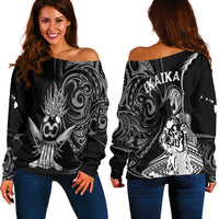 Hawaii Ikaika Warrior Women Off Shoulder Sweater LT2 - Wonder Print Shop