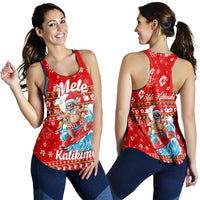 Hawaii Christmas Santas Surf Mele Kalikimaka Women Tank Top LT2 - Wonder Print Shop