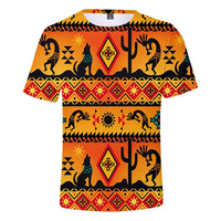 Kokopelli Myth Yellow Native American 3D Tshirt LT10 - Wonder Print Shop