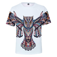 Owl Native American 3D T Shirt LT10 - Wonder Print Shop