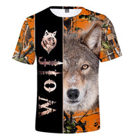 Native American Wolf 3D T Shirt LT10 - Wonder Print Shop
