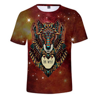 Wolf Native American Art 3D T Shirt LT10 - Wonder Print Shop