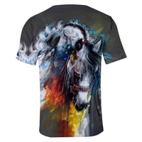 Twinkle Horse Native American 3D T Shirt LT10 - Wonder Print Shop