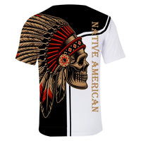 Skull Native American 3D T Shirt LT10 - Wonder Print Shop