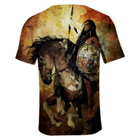 Riding Horse Native American 3D T Shirt LT10 - Wonder Print Shop