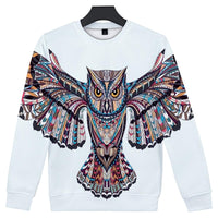 Owl Native American 3D Sweatshirt LT10 - Wonder Print Shop