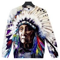 Native American Pullover Chieft 3D Sweatshirt LT10 - Wonder Print Shop