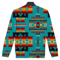 Blue Native Tribes Pattern Native American 3D Sweatshirt LT10 - Wonder Print Shop