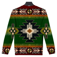 Green Color Native American 3D Sweatshirt LT10 - Wonder Print Shop