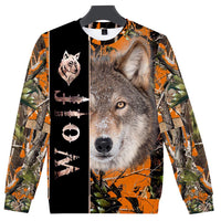 Native American Wolf 3D Sweatshirt LT10 - Wonder Print Shop