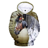 Warrior Horse Native American All Over Hoodie LT10 - Wonder Print Shop