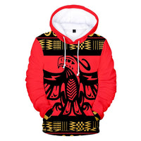 Red Thunderbird Native American Design All Over Hoodie LT10 - Wonder Print Shop