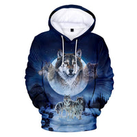 Wolves Native American All Over Hoodie LT10 - Wonder Print Shop