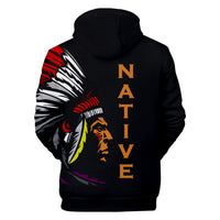 Chief Native American All Over Hoodie LT10 - Wonder Print Shop