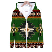 Southwest Green Symbol Native American All Over Hoodie LT10 - Wonder Print Shop