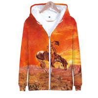 Native American Warrior All Over Hoodie LT10 - Wonder Print Shop