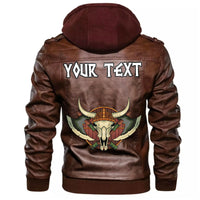 (Custom) Wonder Print Shop - Yak Skull And Equipment Leather Jacket RLT12 - Wonder Print Shop