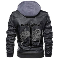 Viking Yggdrasil Sacred Tree Or The Tree Trunk Saxons Leather Jacket RLT12 - Wonder Print Shop