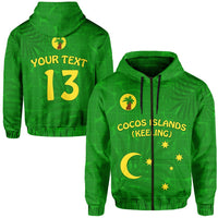 Custom Cocos Islands Zip Hoodie Proud Flag Unique LT13 - Wonder Print Shop
