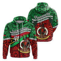 Vanuatu Independence Zip Hoodie Happy Anniversary LT13 - Wonder Print Shop