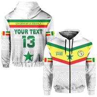 Custom Senegal Football 2022 Hoodie Champion Teranga Lions Mix African Pattern LT13 - Wonder Print Shop