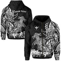 Custom Hawaii Polynesian Zip Hoodie Wild Hammerhead Sharks LT13 - Wonder Print Shop