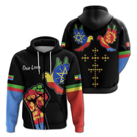 Ethiopia and Eritrea Zip Hoodie One Love LT13 - Wonder Print Shop
