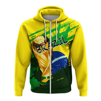 Custom Brazil World Cup Soccer Hoodie LT6 - Wonder Print Shop