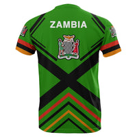 African T Shirt Zambia Flag Tee Africa Nations - Wonder Print Shop