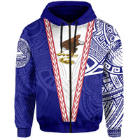 American Samoa Flag Day Zip Up Hoodie Mix Style - Wonder Print Shop